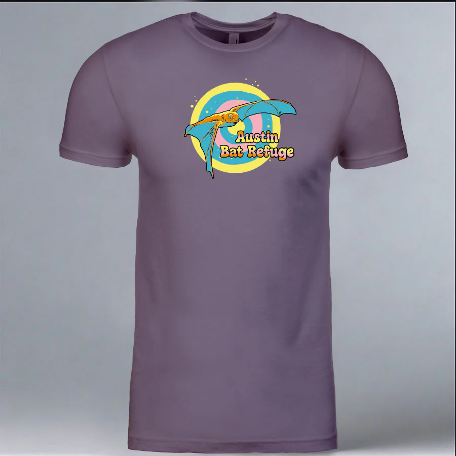 Austin Bat Refuge - 100% ORGANIC Adult Allmade® Tee - Cosmic Purple