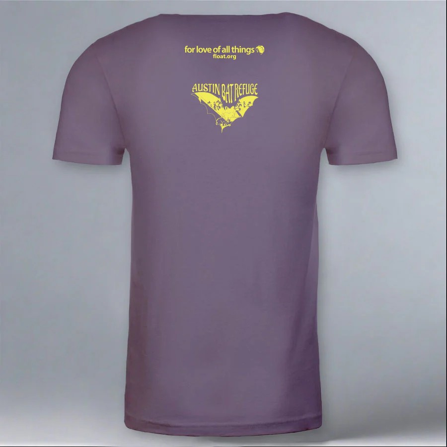Austin Bat Refuge - 100% ORGANIC Adult Allmade® Tee - Cosmic Purple - Image 3