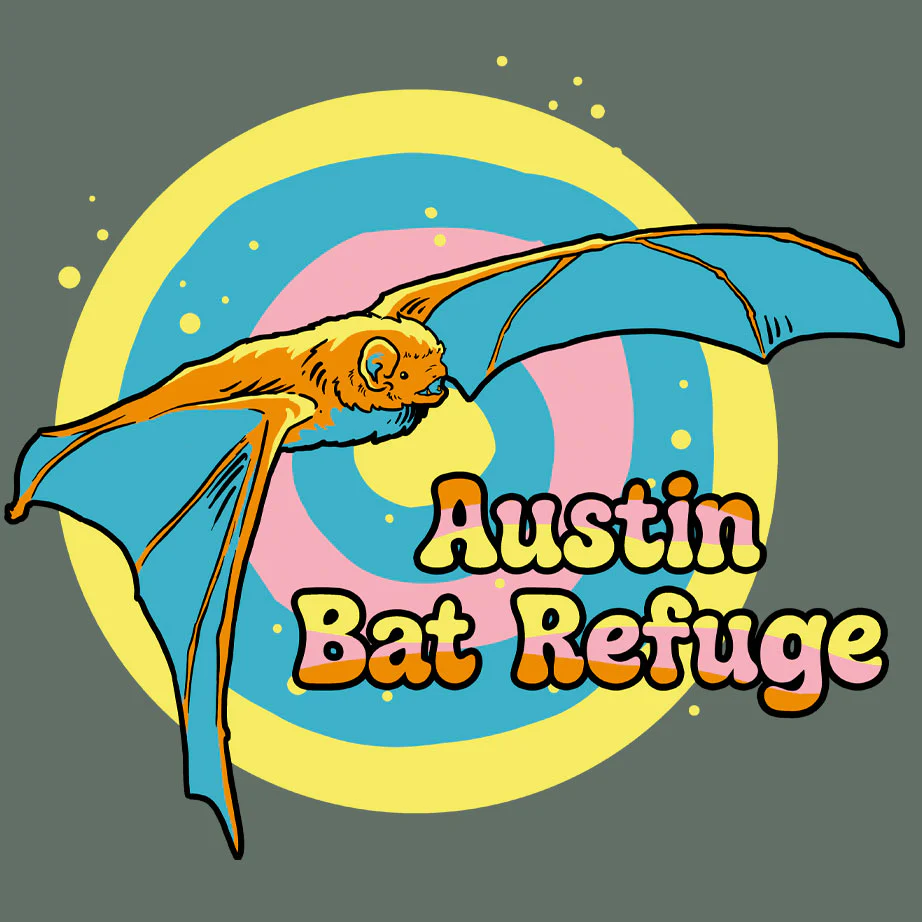 Austin Bat Refuge - 100% ORGANIC Adult Allmade® Tee - Matcha Green - Image 2