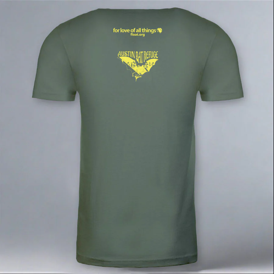 Austin Bat Refuge - 100% ORGANIC Adult Allmade® Tee - Matcha Green - Image 3