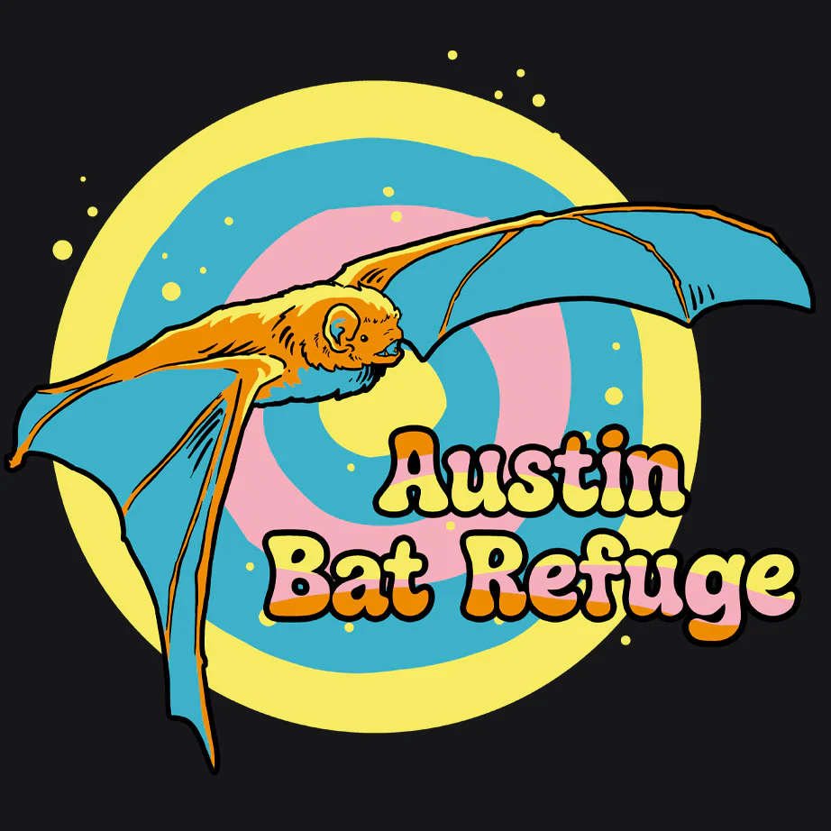 Austin Bat Refuge - Adult Long Sleeve - Black - Image 2