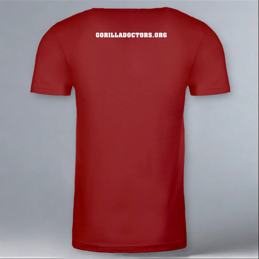 Gorilla Doctors - 100% ORGANIC Adult Allmade® Tee - Revolution Red - Image 3