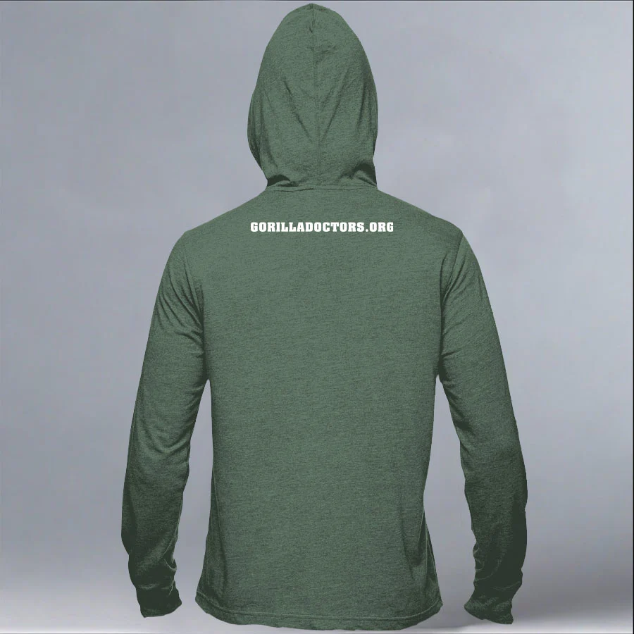 Gorilla Doctors - EcoBlend Hooded Tee - Asparagus - Image 3