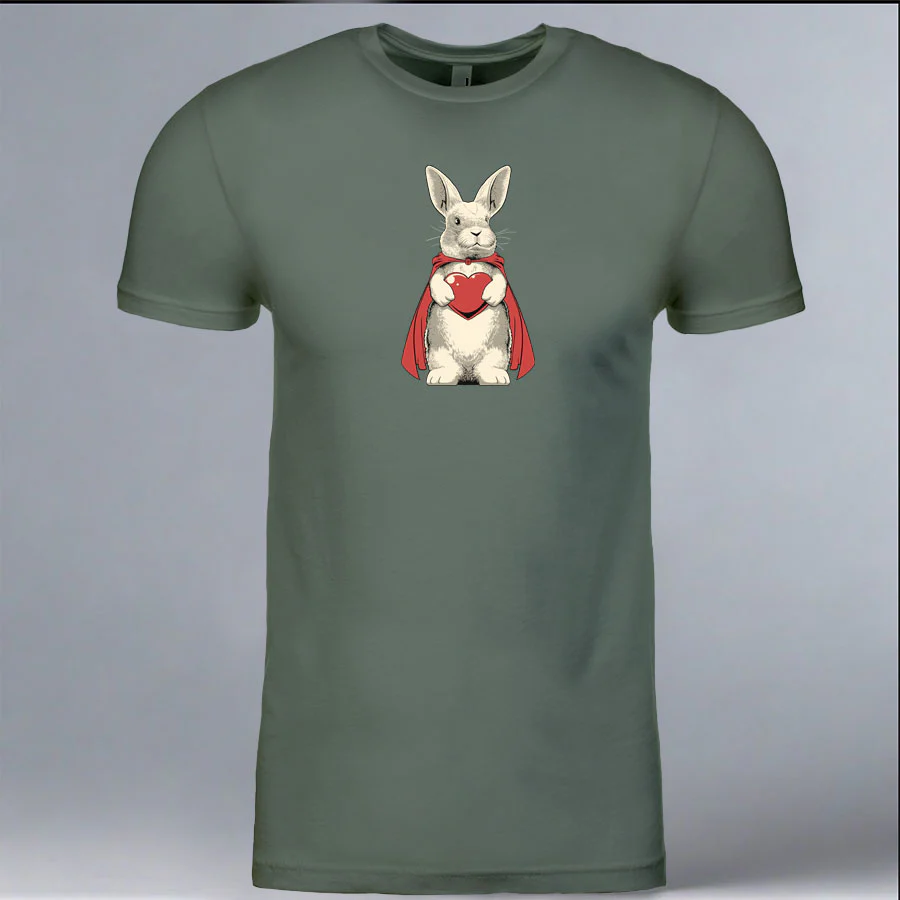 Rabbit Haven - 100% ORGANIC Adult Allmade® Tee - Matcha Green
