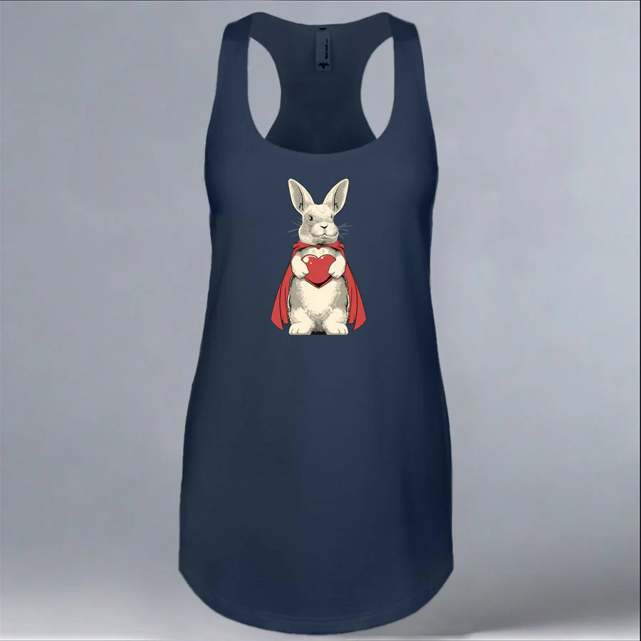 Rabbit Haven - Ladies Tank - Indigo