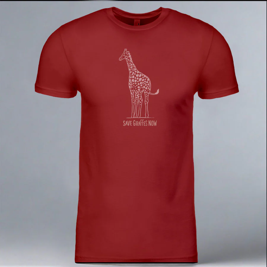 Save Giraffes Now - 100% ORGANIC Adult Allmade® Tee - Revolution Red