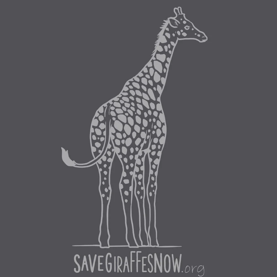 Save Giraffes Now - Midweight French Terry Pullover Hoody - Heavy Metal - Image 4