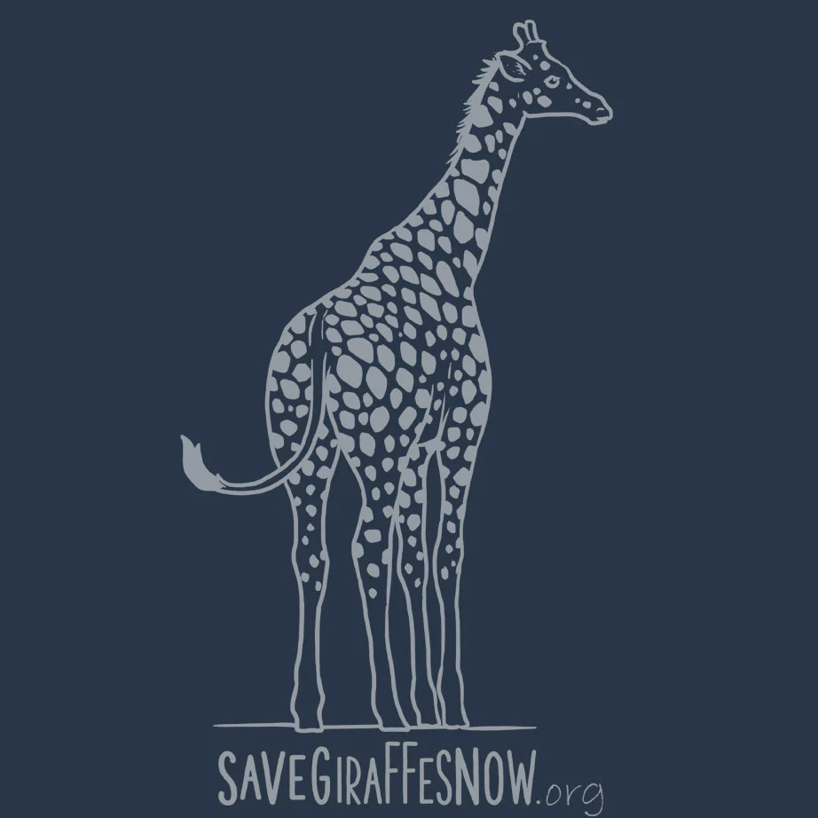 Save Giraffes Now - Unisex Tank - Indigo - Image 4