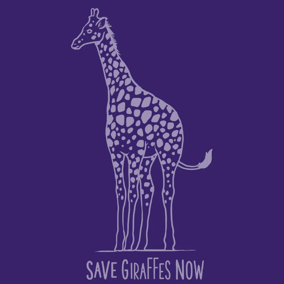 Save Giraffes Now - Unisex Tank - Purple Rush - Image 3