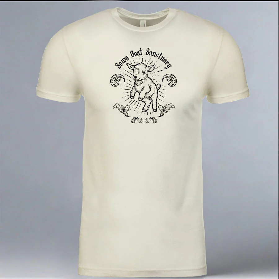 SOWA Goat Sanctuary - 100% ORGANIC Adult Allmade® Tee - White Sand