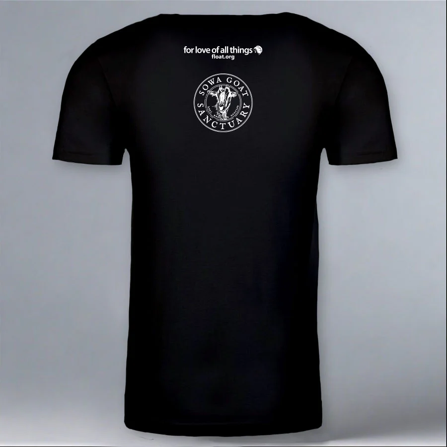 SOWA Goat Sanctuary - 100% ORGANIC Adult Allmade® Tee - Deep Black - Image 3