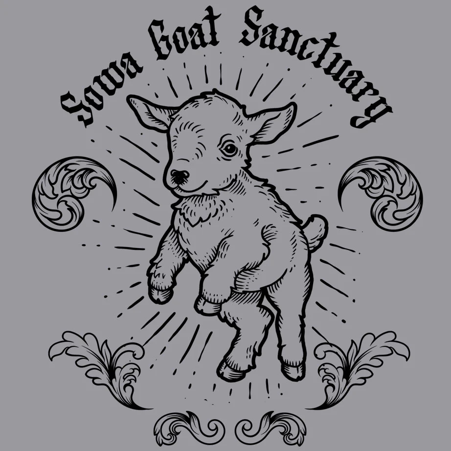 SOWA Goat Sanctuary - Adult Long Sleeve - Heather Gray - Image 2
