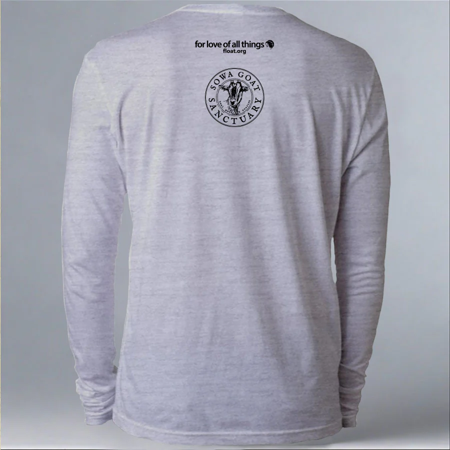 SOWA Goat Sanctuary - Adult Long Sleeve - Heather Gray - Image 3
