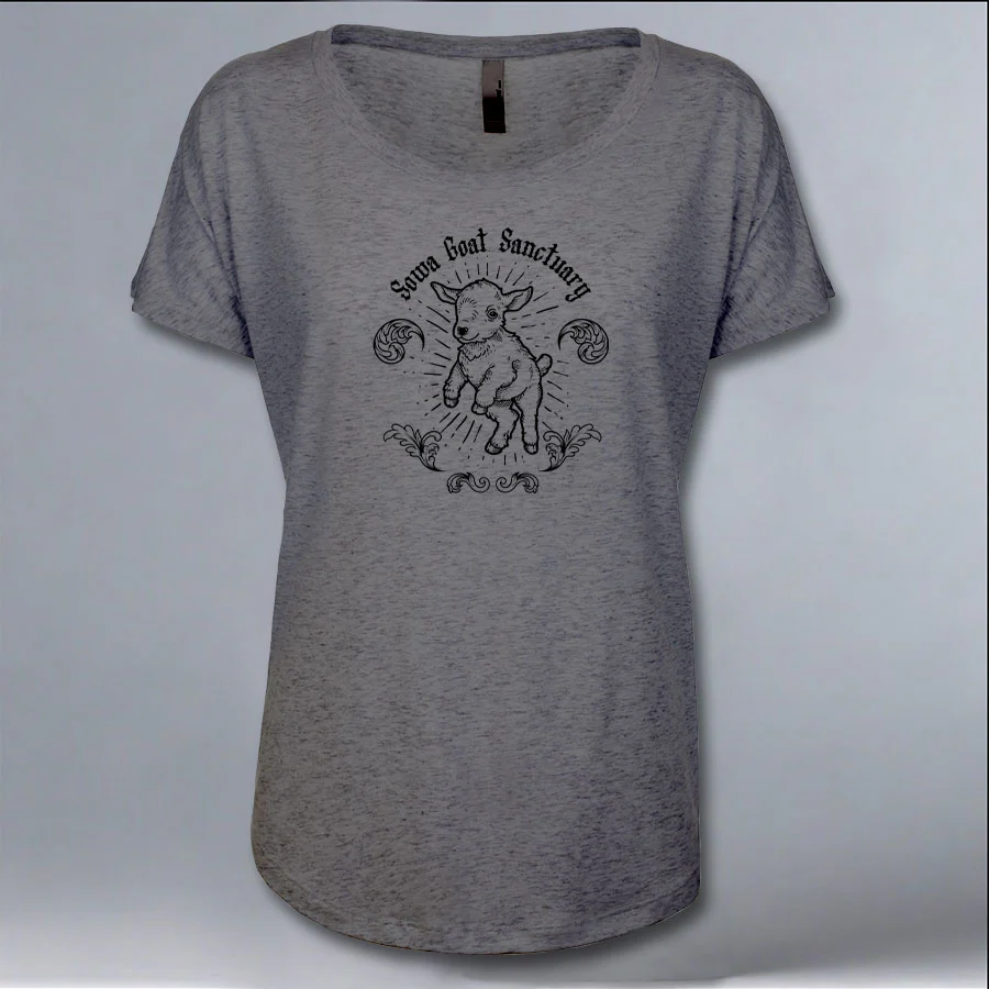 SOWA Goat Sanctuary - Ladies Triblend Dolman - Premium Heather